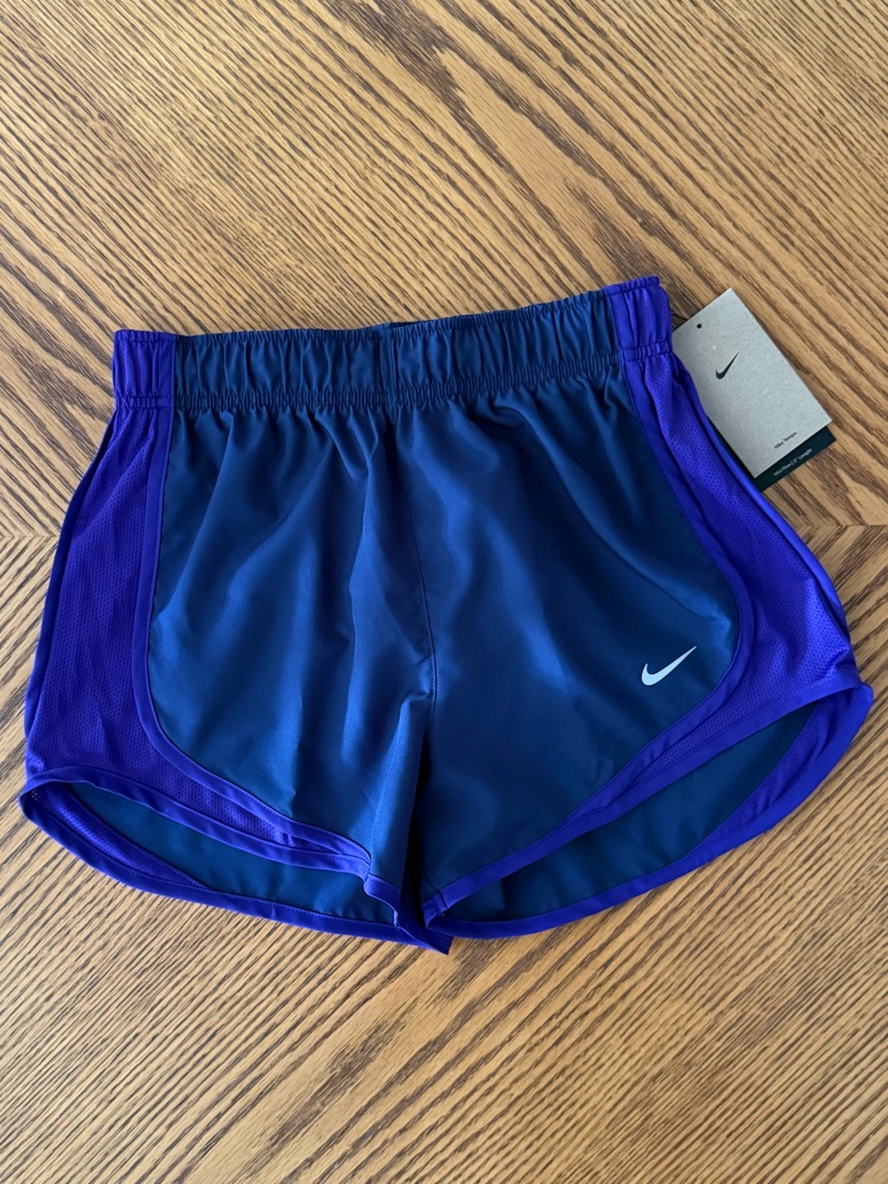 NIKE Tempo Running Shorts - Navy Blue Purple